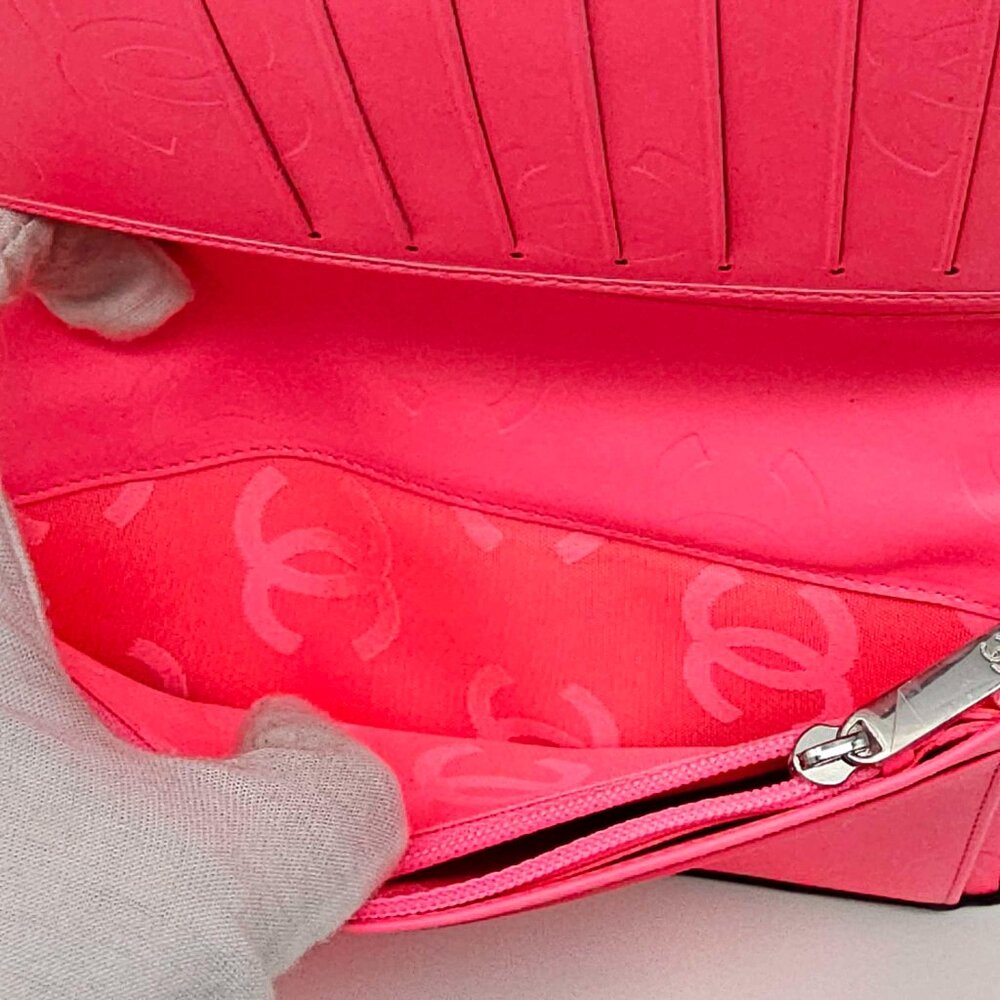 CHANEL Cambon Black Pink Lambskin Long Wallet 385-043025 - Picture 9 of 15